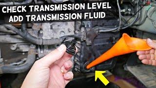 HOW TO ADD TRANSMISSION FLUID CHECK TRANSMISSION FLUID LEVEL ON HYUNDAI [upl. by Anilok]