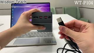 100W Max fast charge Laptop power bank 40000mAh huge capacityWTP104 [upl. by Hola271]