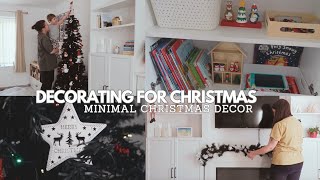 DECORATING FOR CHRISTMAS 2023 🎄  Minimal Christmas Decorations  Christmas Toy Rotation [upl. by Ainwat]