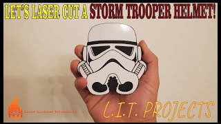 Lets Laser Cut a Storm Trooper Helmet  LIT PROJECTS [upl. by Drageruaeb]