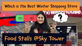 Best Winter Shopping Store in Auckland  New Zealand  Food Stalls at Sky Tower [upl. by Ahsuatal]