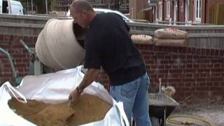 How to Mix Cement and Concrete with a Cement Mixer [upl. by Eiderf]