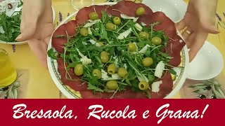 Bresaola Rucola e Grana Rucola Ricette Bresaola Ricette BresaolaRucolaRicette Facili e Veloci [upl. by Llenaj]