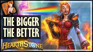 HUGE PALADIN The Bigger The Better  Rise of Shadows Hearthstone [upl. by Kizzie]