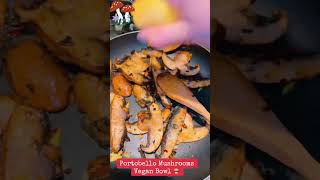 Portobello Mushrooms Recipe 🍄‍🟫 portobellomushroom veganfood easyrecipe healthyfood shorts [upl. by Yelrehs]