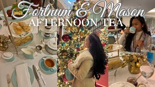 Festive Afternoon tea Fortnum amp Mason ☕️ Creating my own tea  Best Christmas afternoon tea London [upl. by Rostand]