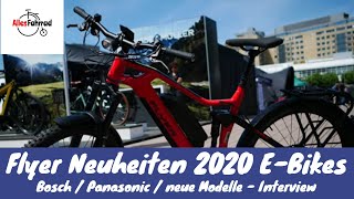 Flyer E Bikes Neuheiten 2020 vorgestellt  Interview  Alles Fahrrad [upl. by Llerut285]