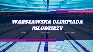 Warszawska Olimpiada Młodzieży roczniki 2012  II BLOK [upl. by Amolap]