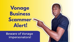 Vonage Business Scammer Alert [upl. by Rebeka281]