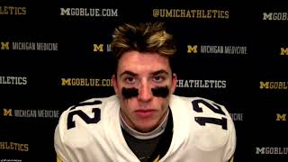 Cade McNamara  Rutgers Postgame  Michigan Wolverines Football [upl. by Annim]