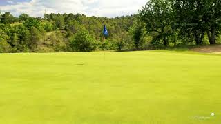 Golf du Luberon  drone aerial video  Pierrevert  Hole10 [upl. by Ardnaz]