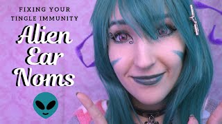 ASMR  ALIEN EAR NOMS  Fixing Your Tingle Immunity  Wiggly Mouth Sounds amp Personal Attention [upl. by Duax955]