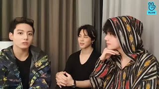 ENG SUB BTS V TAEHYUNG JIMIN amp JUNGKOOK LIVE VLIVE PART 1 [upl. by Dej]