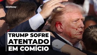 Trump é ferido em tiroteio durante comício [upl. by Trevethick504]