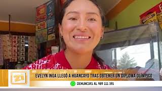 Evelyn Inga es recibida en Huancayo tras obtener diploma en los Juegos Olímpicos París 2024 [upl. by Wilkins165]