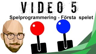 Spelprogrammering Video 5  Första spelet [upl. by Crispa214]