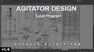 Agitator Design v16  Excel Program [upl. by Yblok332]