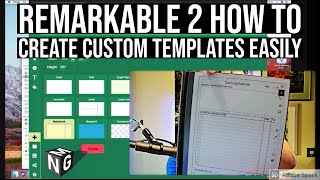 Remarkable 2 How to create custom templates easily [upl. by Gertrud]