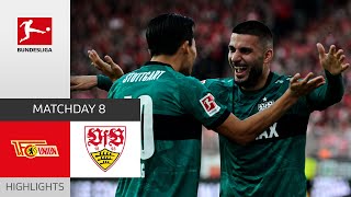 Union Berlin  VfB Stuttgart 03  Highlights  Matchday 8 – Bundesliga 202324 [upl. by Homovec]