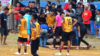 Detikdetik Terjadinya benturan Penjaga gawang PSDS dengan pemain Garuda Jaya FcOpen Cibobos Cup [upl. by Enidaj]