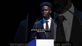 Saka’s hugely INSPIRING speech at London Football Awards ❤️ [upl. by Suidualc]