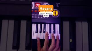 Havana  Camila Cabello Easy Piano Tutorial tiktok viral shorts [upl. by Happy885]