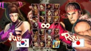 street fighter IV PC  custome menu and select character music [upl. by Johna47]