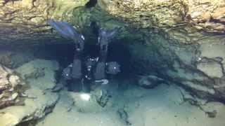 Cave divers venture in to Tank Cave Australia [upl. by Retse]