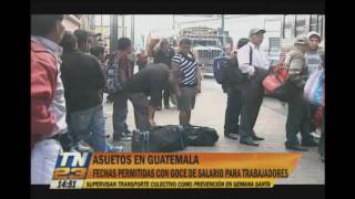 Estas son las fechas de asuetos en Guatemala [upl. by Auqinahc]