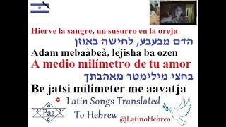 Macaco Rozalen  La Distancia  Hebreo y Español  מתורגם לעברית  המרחק [upl. by Iv]