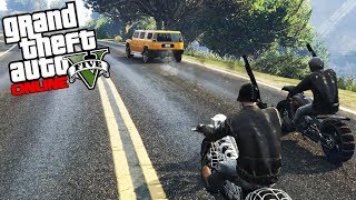 EMBOSCADA CRUEL A LOS MOTEROS DEL INFIERNO  GTA V ONLINE  MrLokazo86 [upl. by Iemaj]