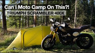 Scrambler 400x Moto Camping With Passenger  POV 4K [upl. by Natsirk300]