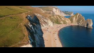 Drone Video of Lulworth Cove and Durdle Door [upl. by Rasia]