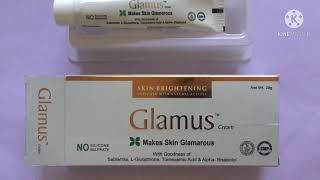 Glamus Skin Brightining Cream  For clear face cream  Removed acne  Dark Circle  Pimples [upl. by Aliuqa771]