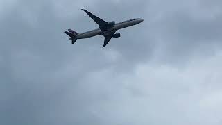 Qatar Airways 777 taking off at Adelaide [upl. by Onil]