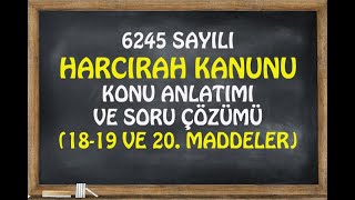 Harcırah Kanunu Madde 181920 [upl. by Herbst]