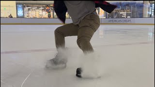 LEARN HOW TO HOCKEY STOP ON ICE [upl. by Yroger]