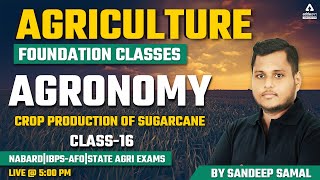 Agriculture Foundation  Agronomy16  Crop Production of Sugarcane  NABARD  IBPSAFO State Agri [upl. by Oecile]