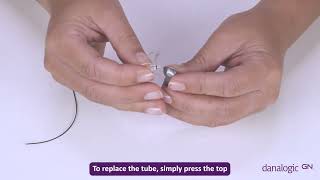 How to clean a slim tube on danalogic Extend hearing aids [upl. by Anama]