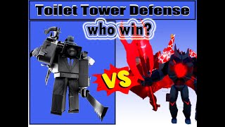 Who Win Sword Large Camerman VS Demented Titan Camermantoilet tower defense [upl. by Aneekal90]