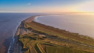 Drone Flight Around Spurn Point February 2021 [upl. by Knick852]