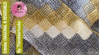 MY NEW C2C ENTRELAC Both Diagonal amp Reversible Crochet  How To Tutorial [upl. by Kimmie]