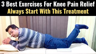 Knee Pain Treatment 3 Exercises for Knee Pain Relief How to Start Knee Osteoarthritis Exercises [upl. by Akirehc]