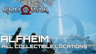 God Of War 100 Collectible Guide ALFHEIM [upl. by Ahsaei]