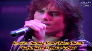 Survivor Burning Heart Rocky IV Subtitulado Esp Lyrics [upl. by Pillihpnhoj]