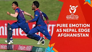 Emotions run high as Nepal clinch thrilling triumph  U19 CWC 2024 [upl. by Idalla]