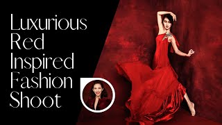 Creating a Luxurious Red Inspired Fashion Shoot [upl. by Halliday]