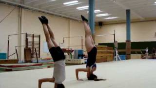 Chorégraphie gymnastique acrobatique Lindsey et Cyril gymacrobatiqueskyrockcom [upl. by Analiese]