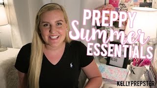 PREPPY SUMMER ESSENTIALS 2016 Jack Rogers Vineyard Vines JCrew amp MORE  Kellyprepster [upl. by Silvia]