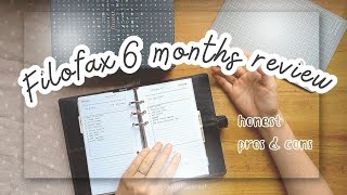 6 Months review on Filofax Personal Nappa  Sharing many pros and a few cons [upl. by Pare]